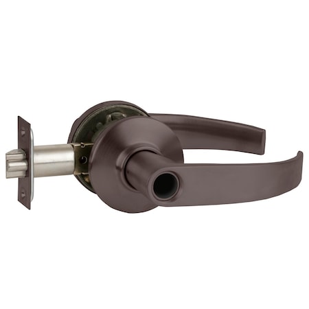 Schlage Grade 2 Tubular Lock, Entrance/Office Function, Less Cylinder, Neptune Lever, Oil-Rubbed Bronze Fini S51LD NEP 613